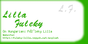 lilla fuleky business card